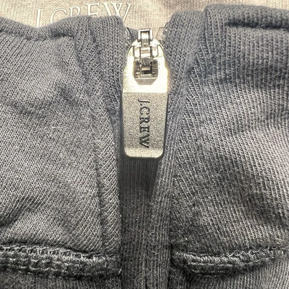 J.Crew Performance Quarter Zip Long Sleeve Stretch Size M Blue Pullover